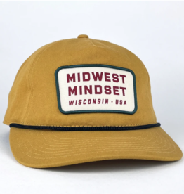 Giltee MKE Midwest Mindset Union Snapback Hat (Vintage Gold)