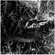 Muir Way Wisconsin Elevation Map Print (18x14)