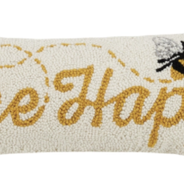 Bee Happy Hook Pillow