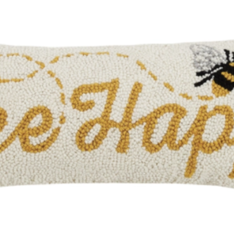 Bee Happy Hook Pillow