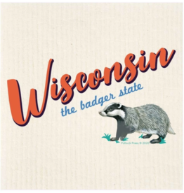 Potluck Press Swedish Dishcloth - Wisconsin State Badger