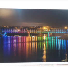 Lloyd Fleig 20 X 30 - Phoenix Park Bridge at Night