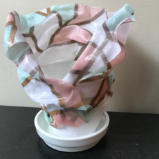 Resin Coated Fabric - Small Tabletop Pot