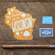 Sticker - My Heart is in Wisconsin