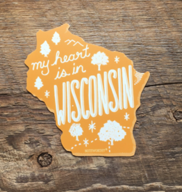 Sticker - My Heart is in Wisconsin