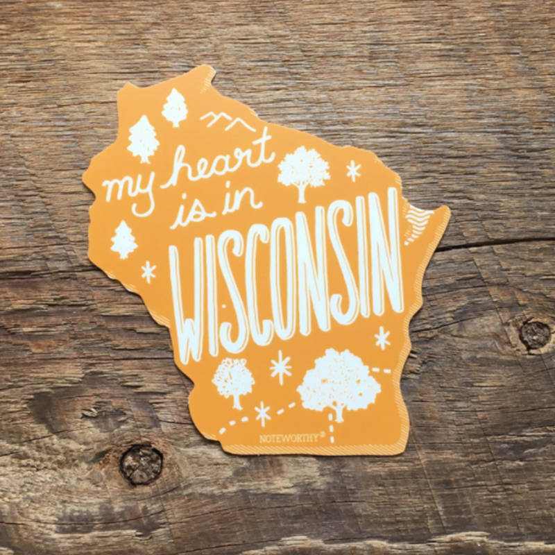 Sticker - My Heart is in Wisconsin