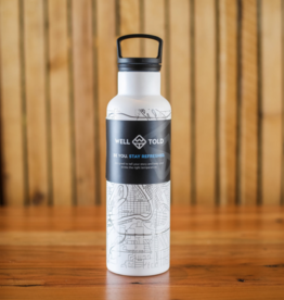 Volume One Insulated Water Bottle - Eau Claire Map