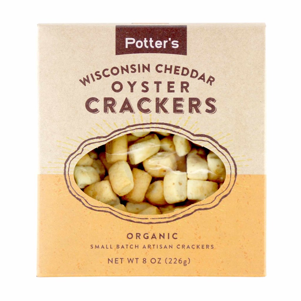 Potter's Crackers Potter's Oyster Crackers: Wisconsin Cheddar