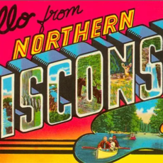 Found Image Press Hello from Northern Wisconsin Vintage Print (12.5x18)