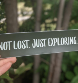 Fox and Felicity Sticker - Not Lost. Just Exploring.