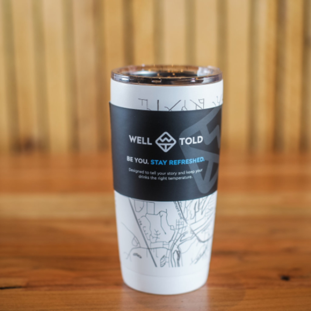 Volume One Insulated Pint Tumbler (20 oz) - Eau Claire Map