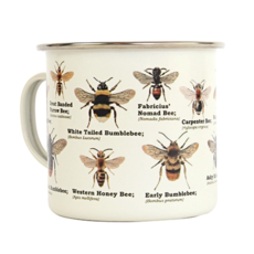 Gift Republic Enamel Mug - Bees