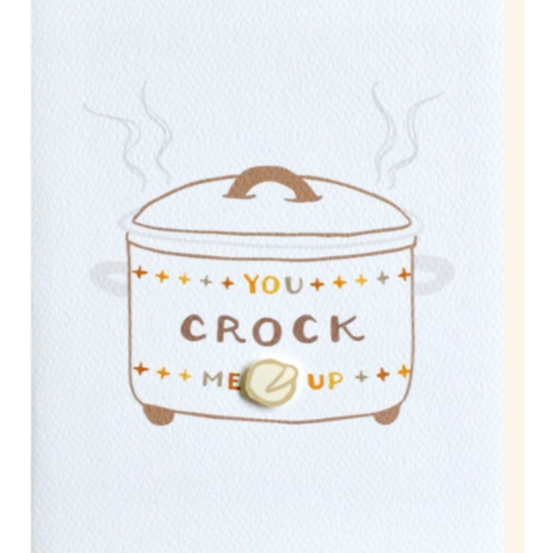 Cracked Designs Greeting Card - Crock Me Up
