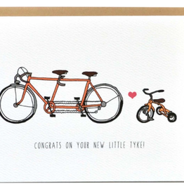 Cracked Designs Greeting Card - Little Tyke New Baby