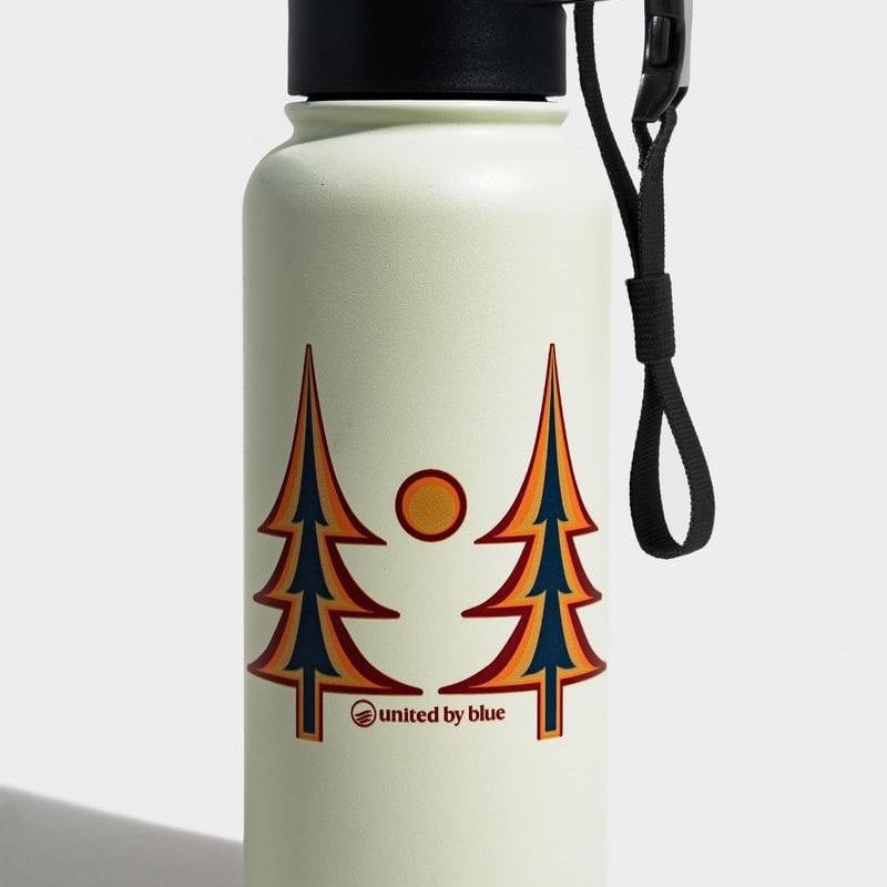 Volume One Insulated Steel Bottle - Trippy Trees (32 oz)