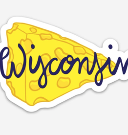 Sunny Day Designs Wisconsin Cheese Vinyl Magnet