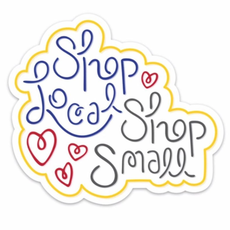 Sunny Day Designs Shop Local & Small Vinyl Magnet