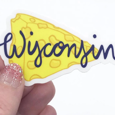 Sunny Day Designs Wisconsin Cheese Vinyl Sticker