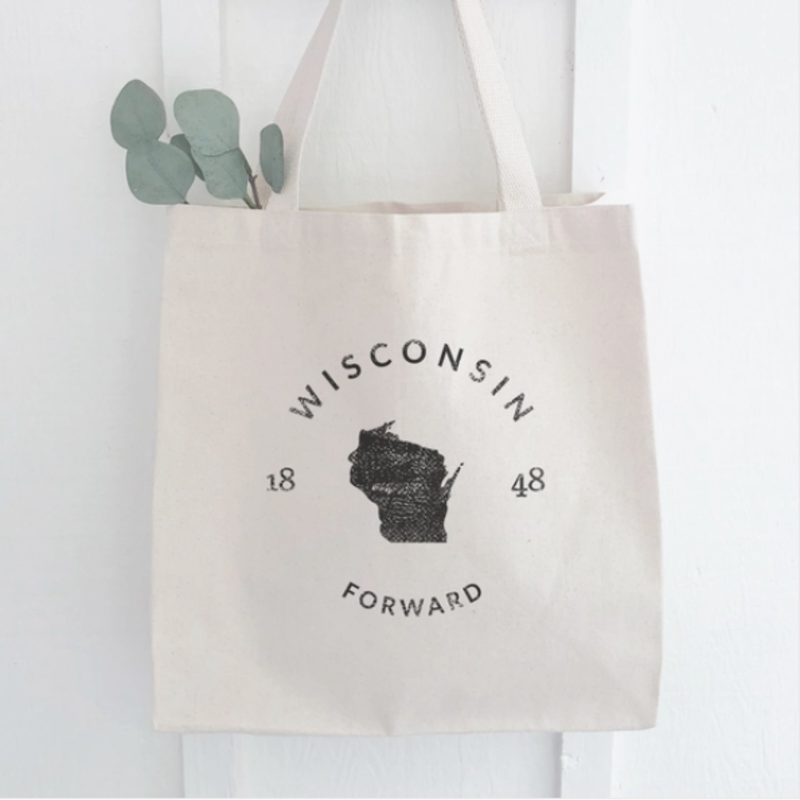 Canvas Tote Bag - Wisconsin Motto