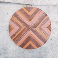 Wood Mosaic Wall Decor - Sugar Maple (12")