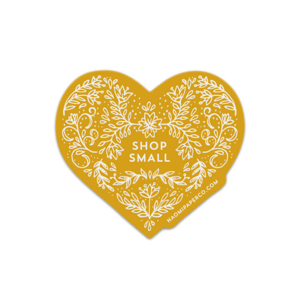 Naomi Paper Co. Sticker - Shop Small Heart