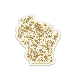 Naomi Paper Co. Sticker - Wisconsin Leaves
