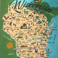 Volume One Whimsical Wisconsin Towel