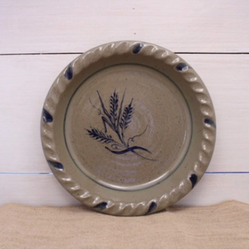 Rowe Pottery - Wheat Pie Plate