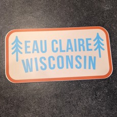 Sticker - Eau Claire Wisconsin (Two Trees)