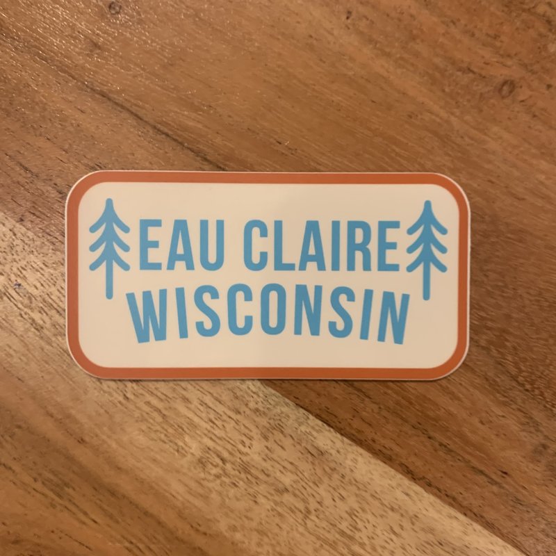 CJ's Cottage Sticker - Eau Claire Wisconsin (Two Trees)