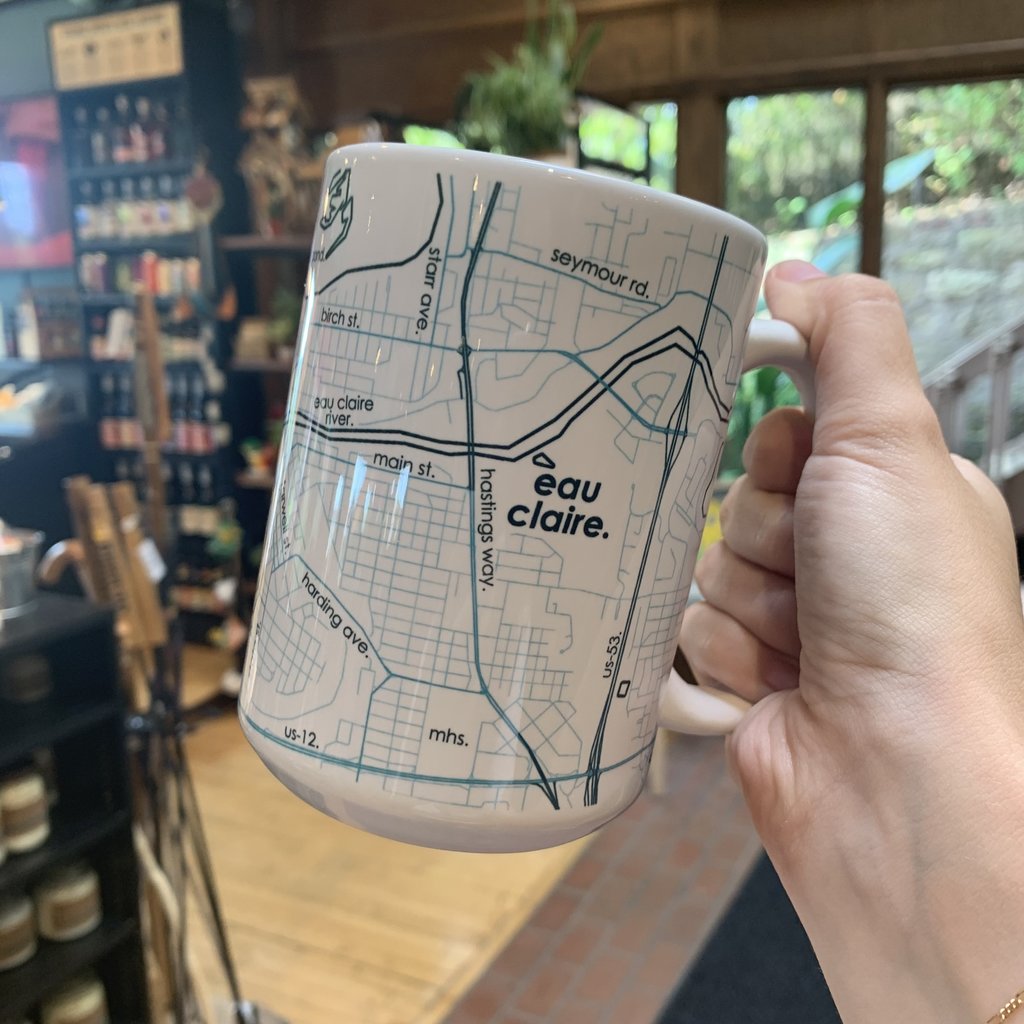 Volume One Eau Claire Map 15oz Ceramic Mug