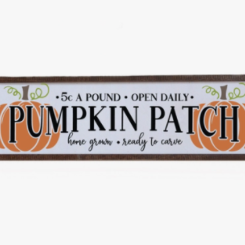 24x6 Pumpkin Patch Home Decor Sign