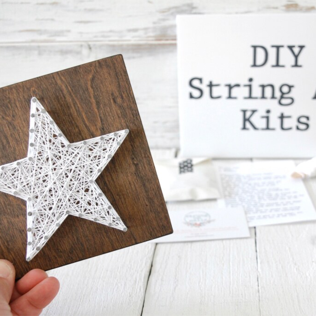 Strung on Nails DIY String Art Kit - Star