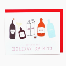 Cracked Designs Greeting Card - Holiday Spirits
