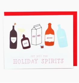 Cracked Designs Greeting Card - Holiday Spirits