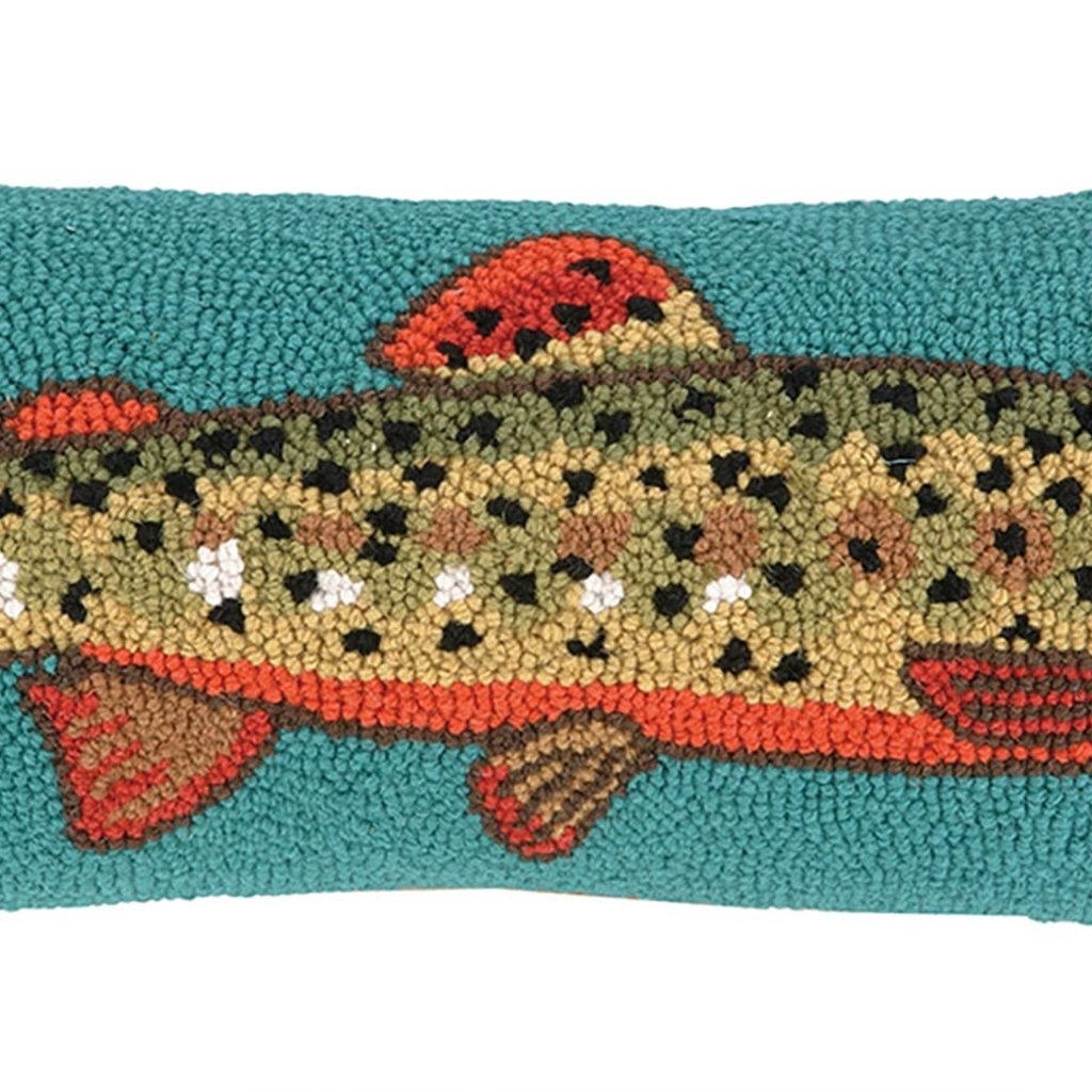 Volume One Hook Pillow - Trout