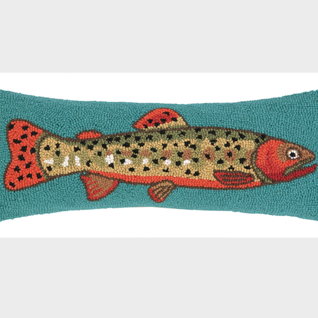 Volume One Hook Pillow - Trout