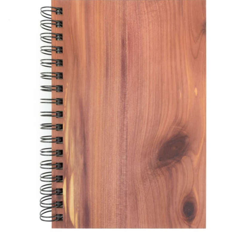 Woodchuck Wood Spiral Journal - (Cedar)