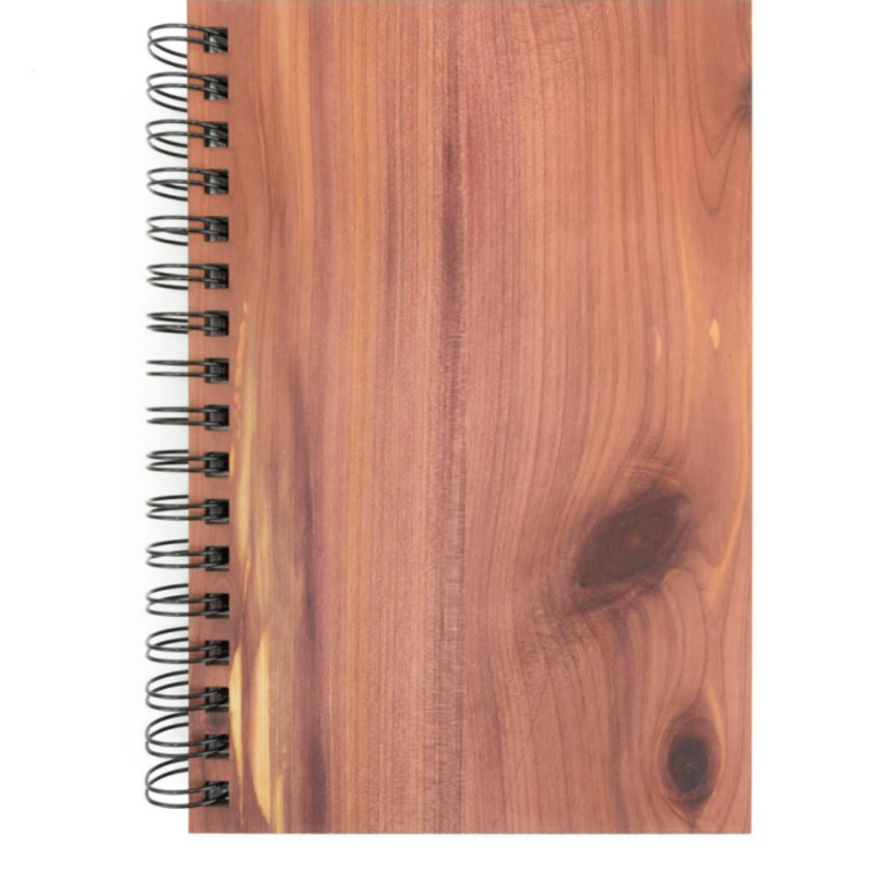 Woodchuck Wood Spiral Journal - Cedar