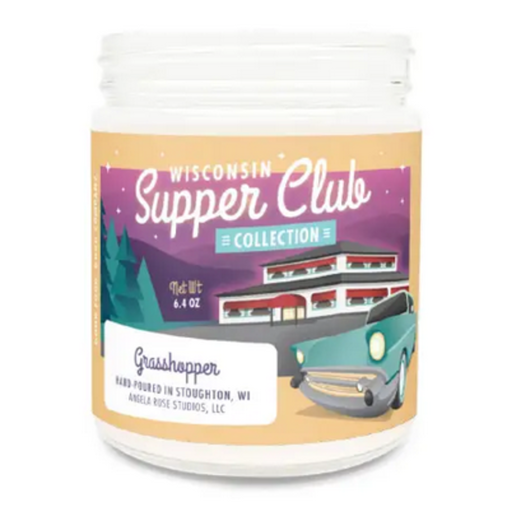 Angela Rose Studios Wisconsin Supper Club Candle: The Grasshopper