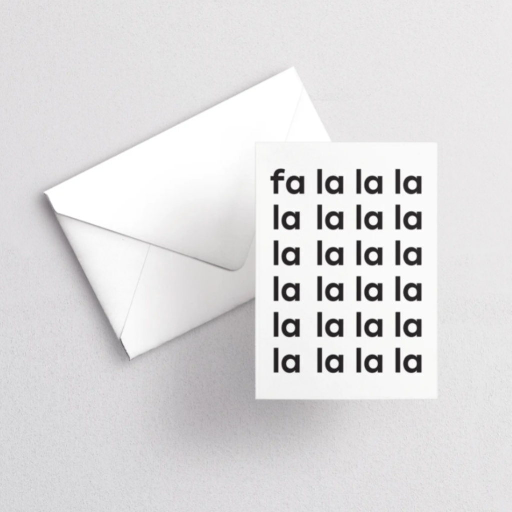 Ember Road Designs Greeting Card - Fa La La La