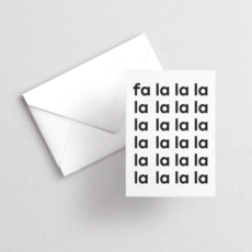 Ember Road Designs Greeting Card - Fa La La La