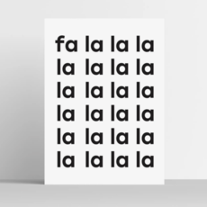 Ember Road Designs Fa La La La Print 8x10