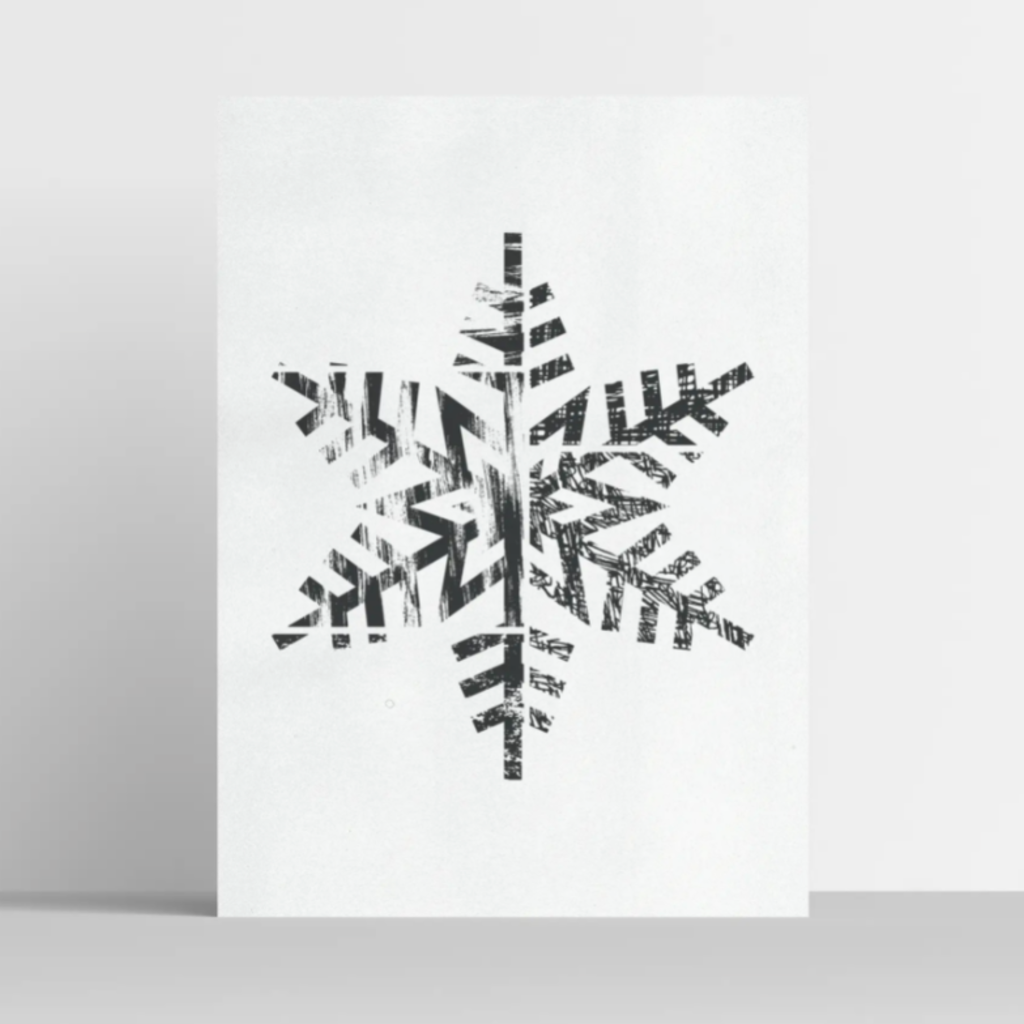 Snowflake Illustrations Print 11x14