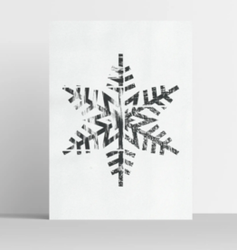 Snowflake Illustrations Print 8x10