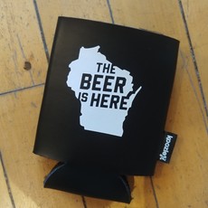 Volume One Black Koozie - The Beer is Here (Wisconsin)