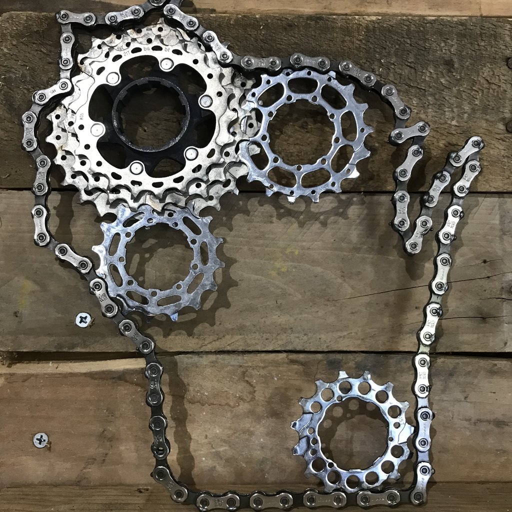 Jeff Mares WI Bike Chain Decor