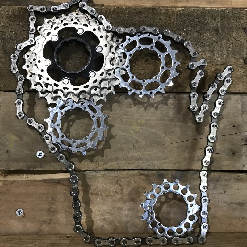 Jeff Mares WI Bike Chain Decor