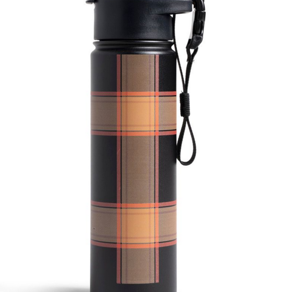 Volume One Plaid Insulated Steel Bottle