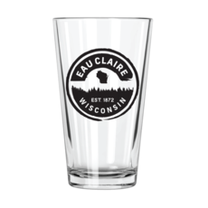 Northern Glasses Pint Glass - Eau Claire Forest Badge